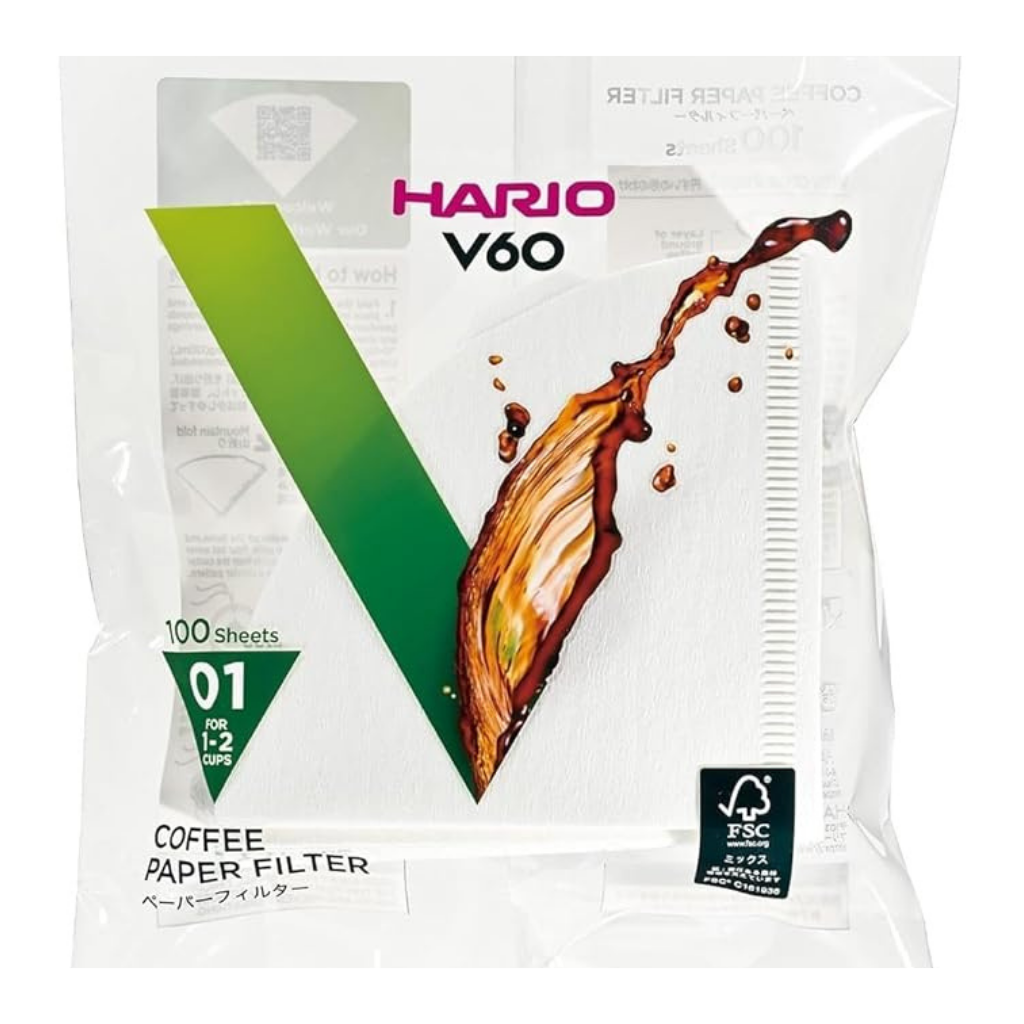 HARIO paper coffee filters - V60 pour over filters for clean coffee brewing