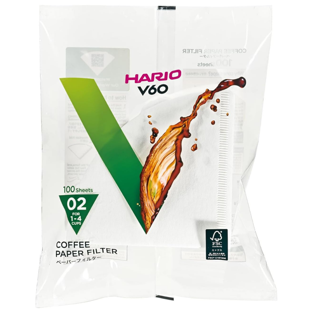 HARIO paper coffee filters - V60 pour over filters for clean coffee brewing